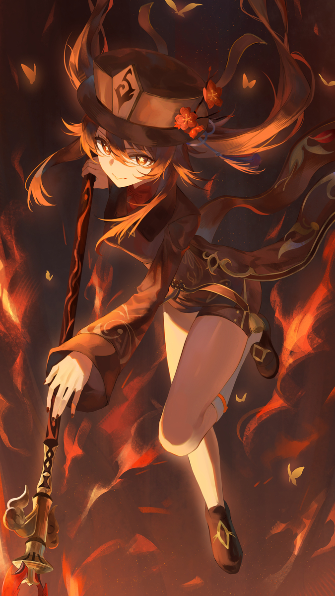 This is a pixiv picture whose title is 胡桃.