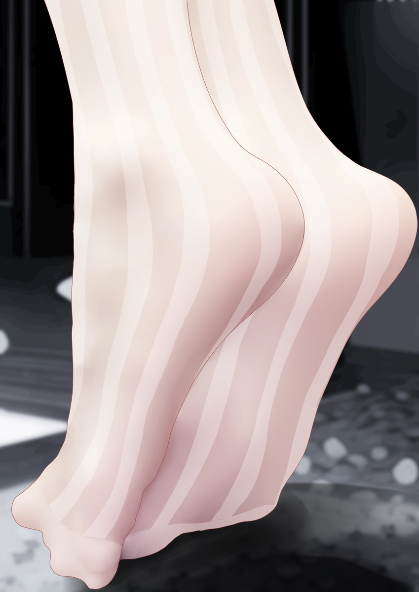 This is a pixiv picture whose title is 维琳娜的白丝美足~.