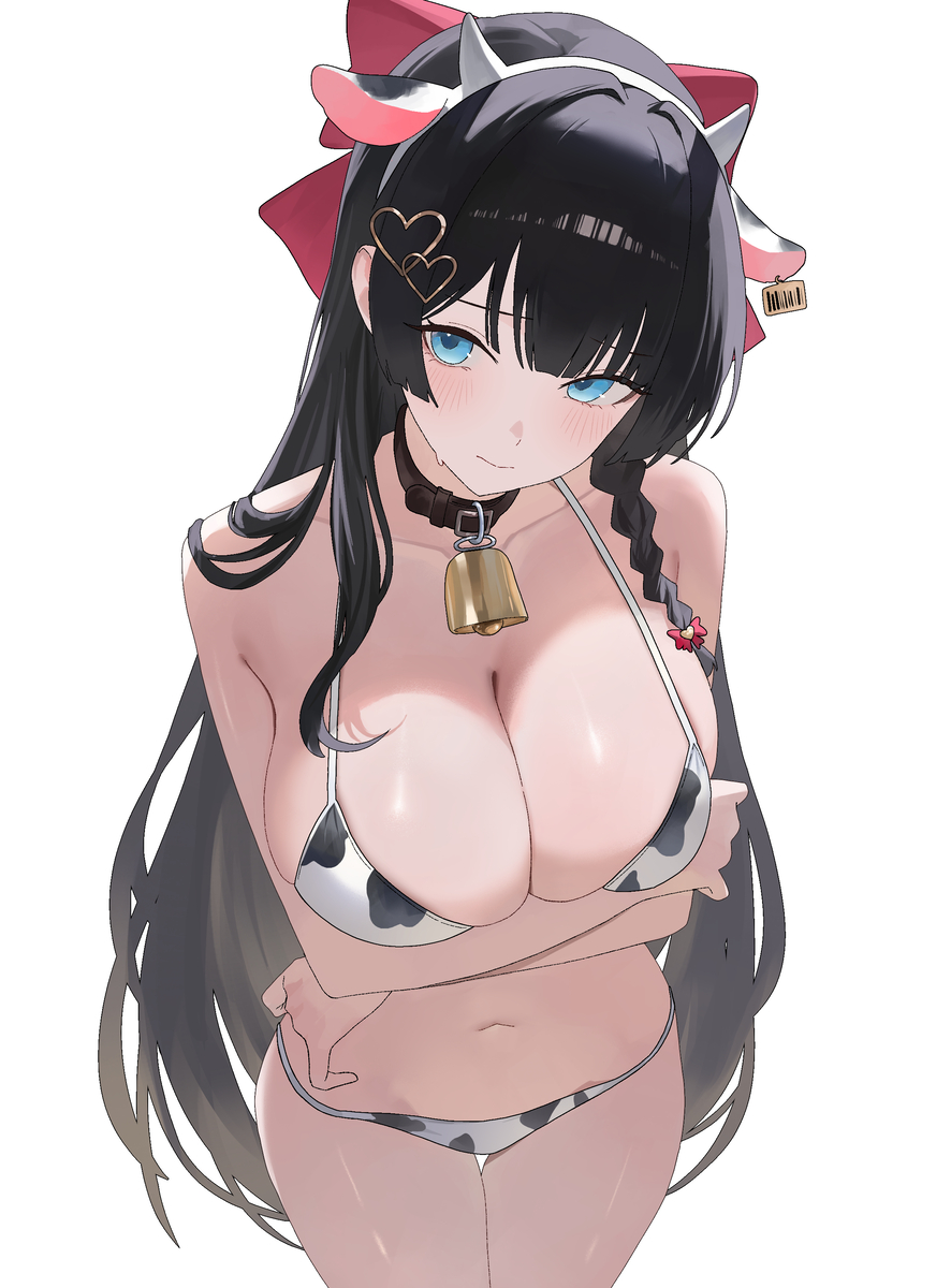 This is a pixiv picture whose title is 🐮🐮.