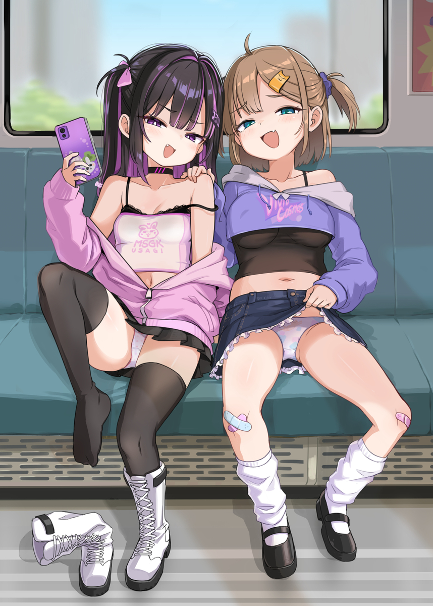 This is a pixiv picture whose title is 向こうのガキども.