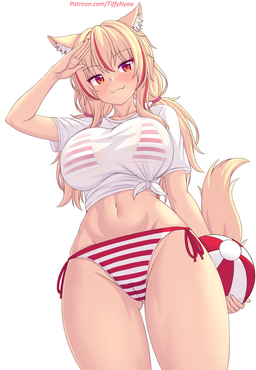 This is a pixiv picture whose title is Tiffy Ready for Beach~~.