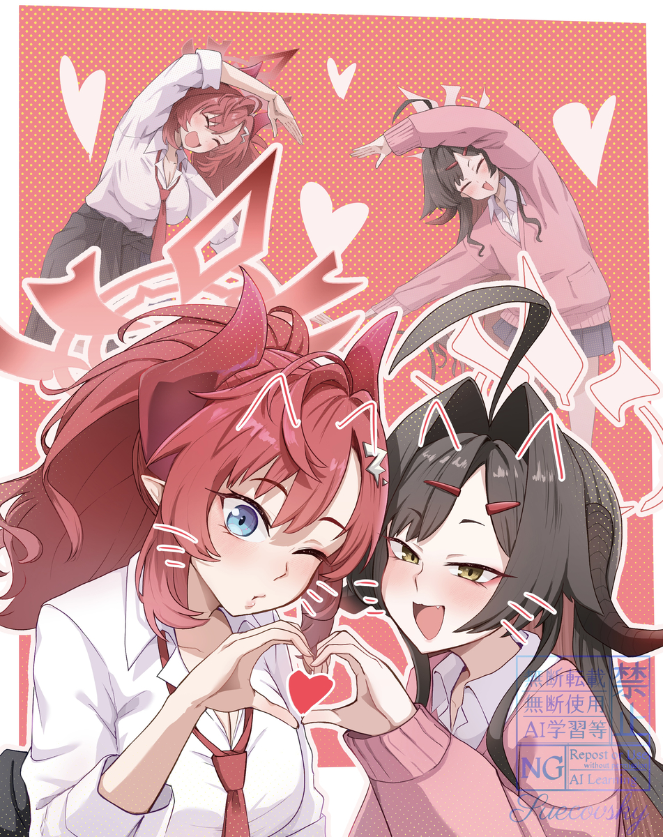This is a pixiv picture whose title is ギャルいメグカスミ.