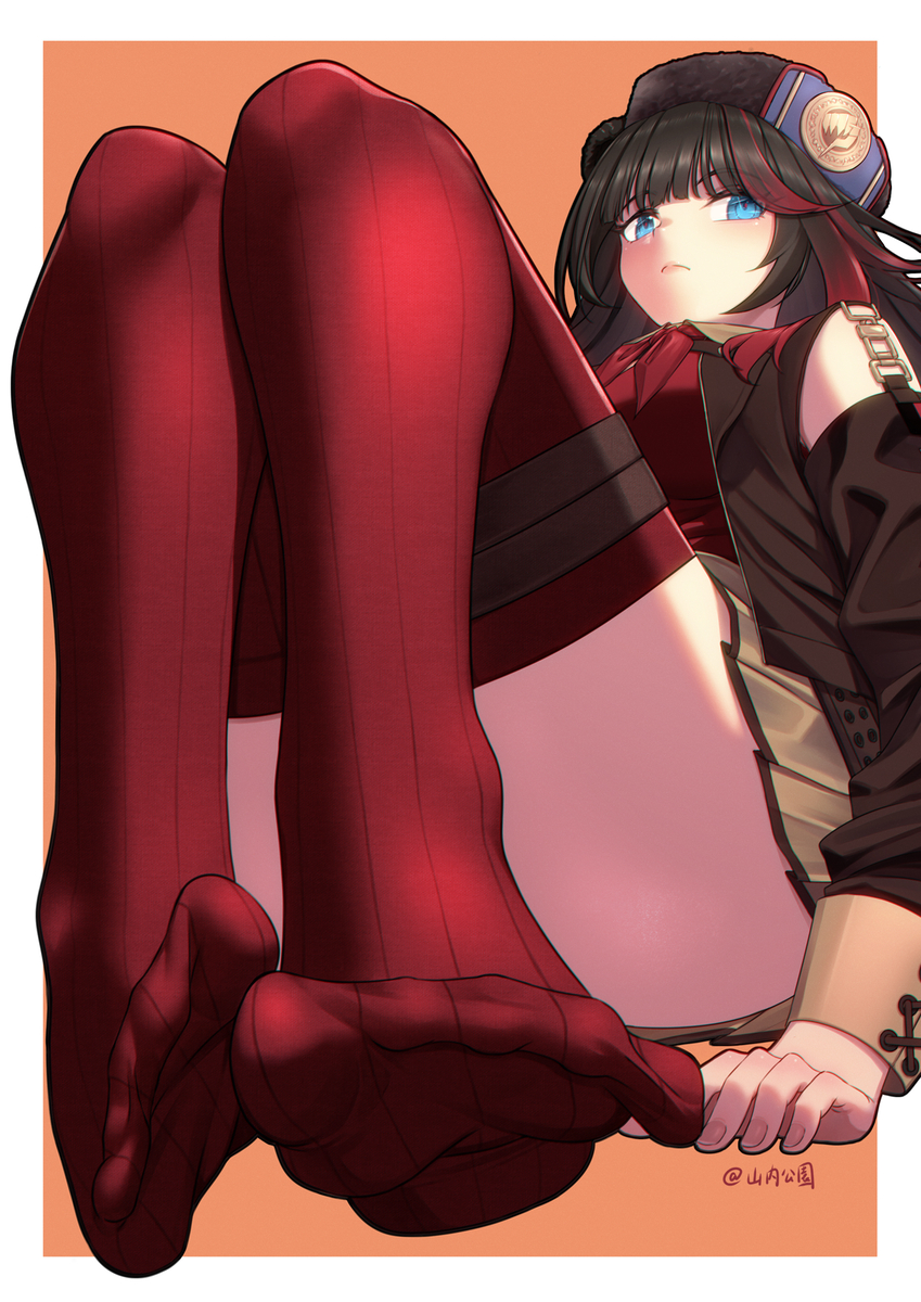 This is a pixiv picture whose title is 怒潮ズィマー 怒潮凛冬 Zima the Ragingwave.