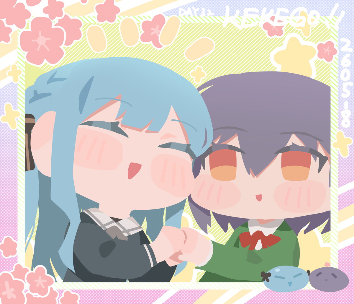 This is a pixiv picture whose title is 大头贴贴贴！~.