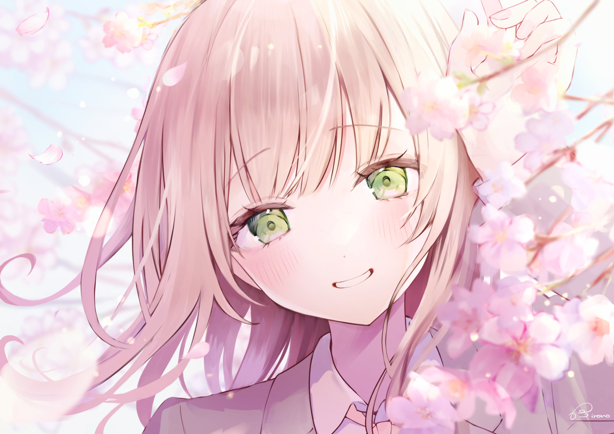 This is a pixiv picture whose title is 🌸.