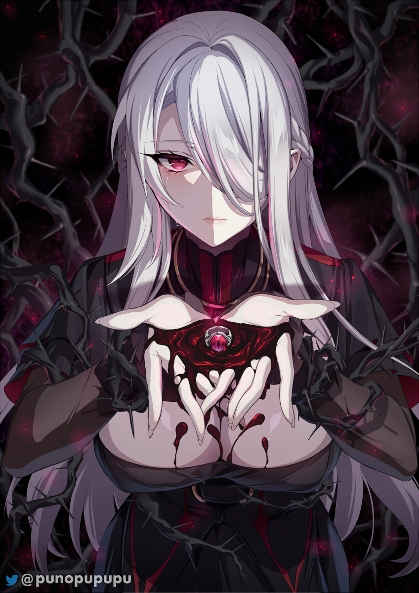 This is a pixiv picture whose title is 呪いの指輪.