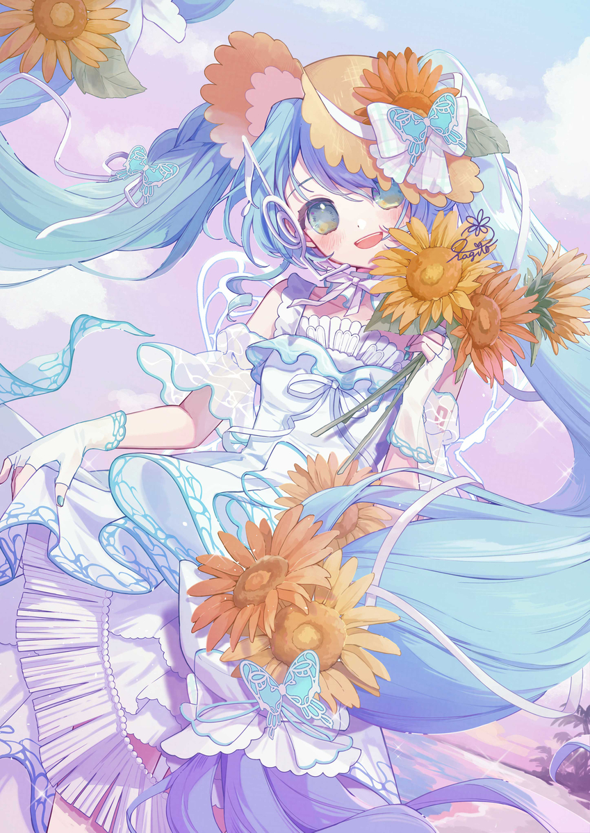 This is a pixiv picture whose title is 夕凪のソナーレ.
