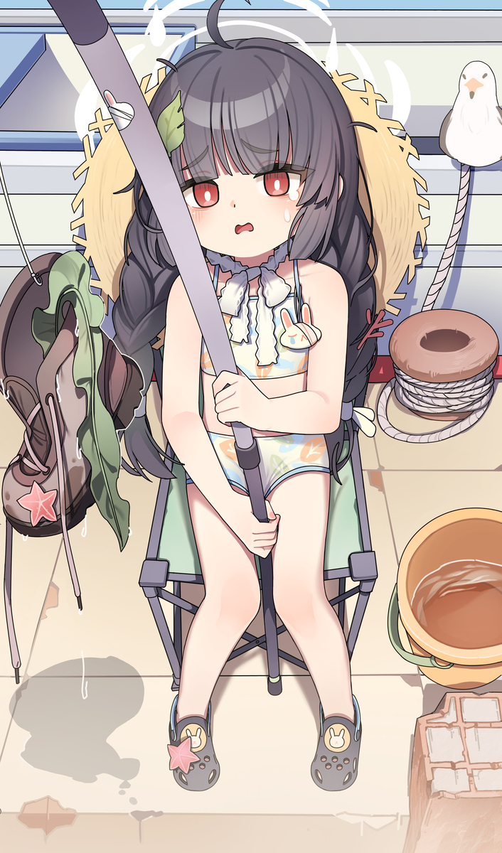 This is a pixiv picture whose title is 又要空军了.