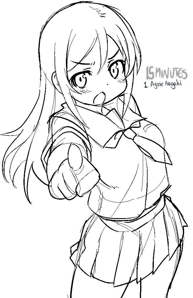 This is a pixiv picture whose title is 15 Minute Doodles [1 - 10].