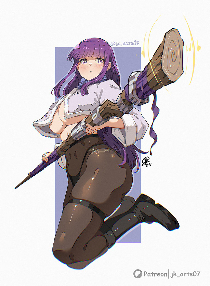 This is a pixiv picture whose title is Fern from Nikke.