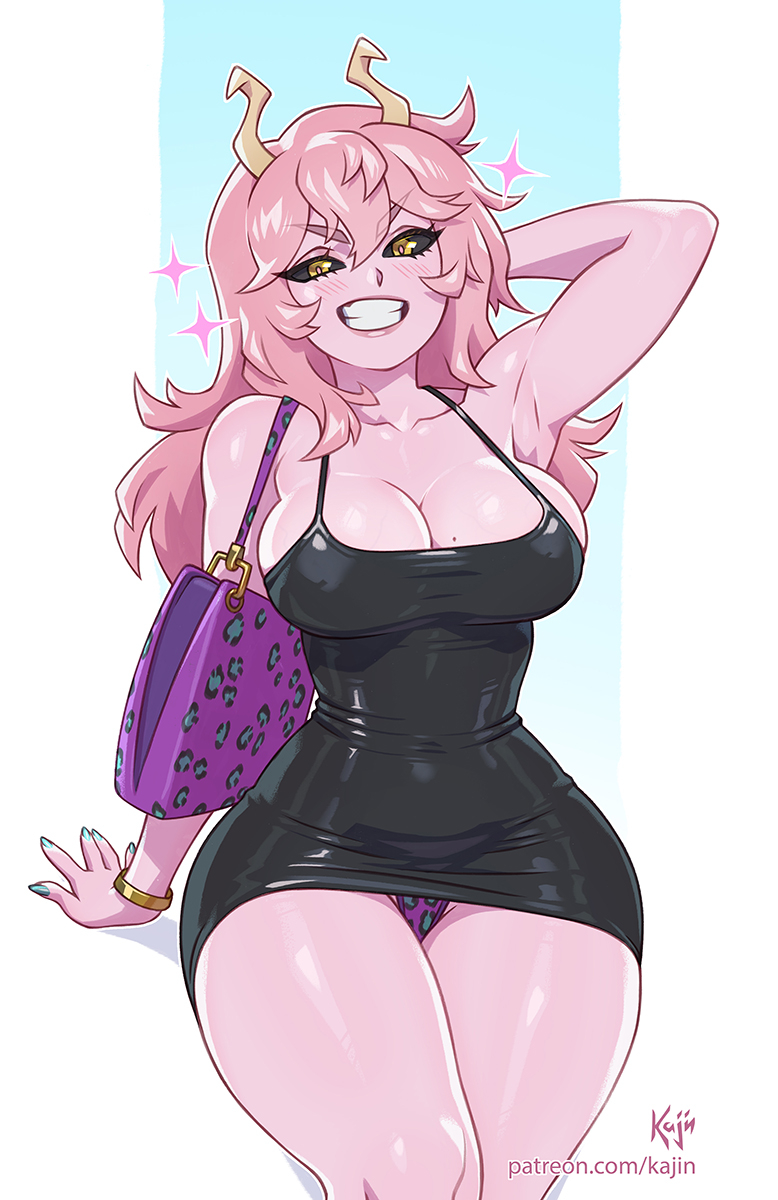 This is a pixiv picture whose title is Mina Ashido.