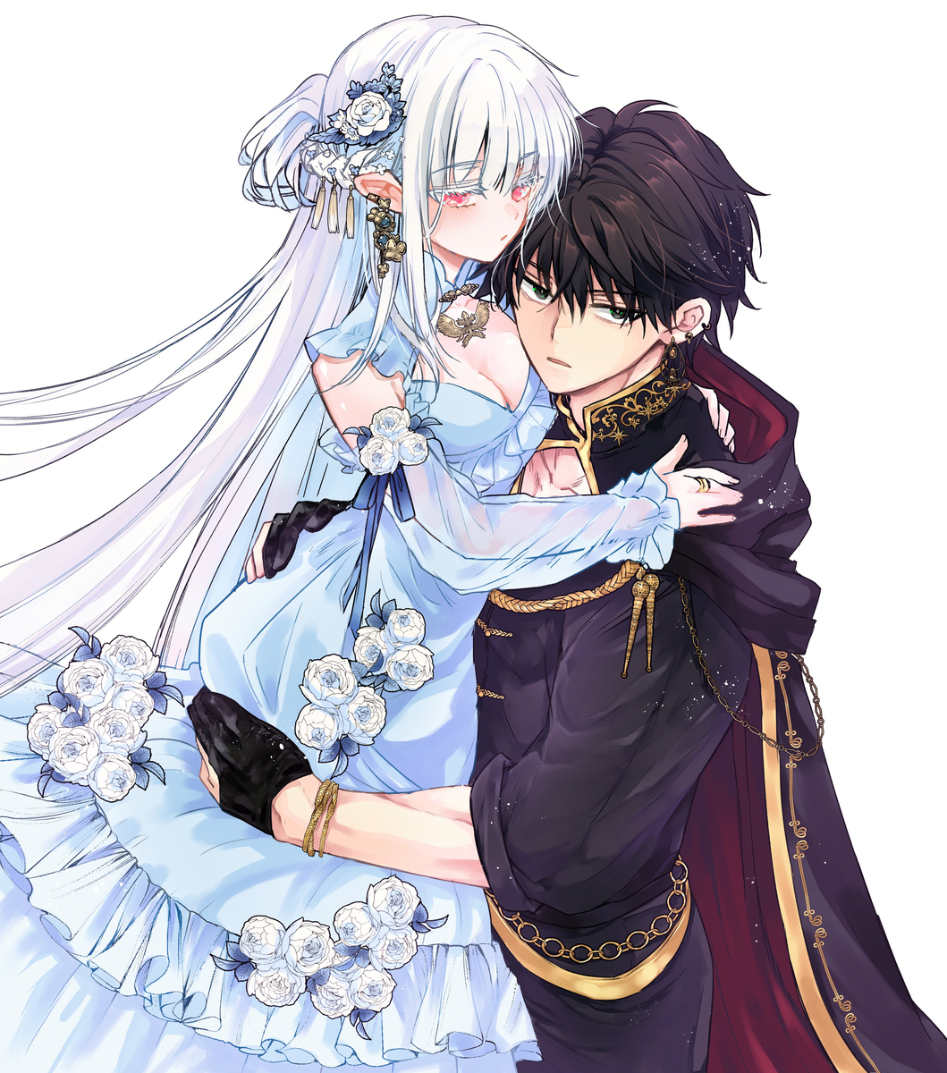 This is a pixiv picture whose title is 魔王だっこ.