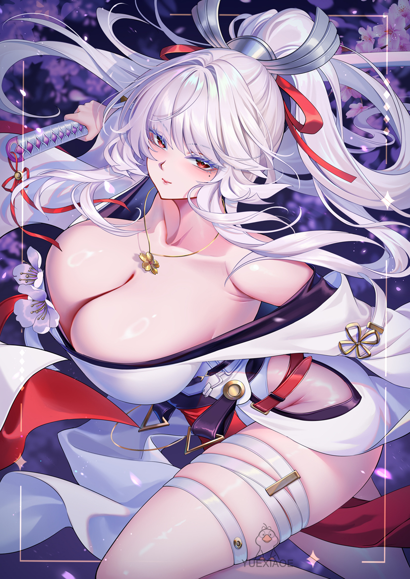 This is a pixiv picture whose title is 鸣潮-----绯雪.