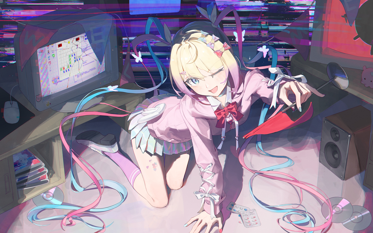 This is a pixiv picture whose title is 🎀.