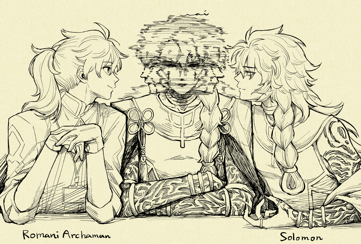 This is a pixiv picture whose title is FGOLog②｜偽典ソロモン・ロマニ中心.