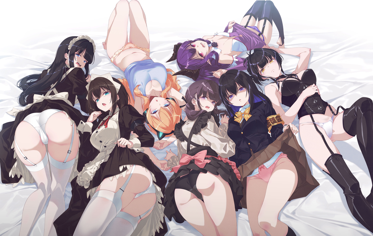 This is a pixiv picture whose title is アニメ✨嫌な顔されながらおパンツ見せてもらいたいR✨Blu-ra.