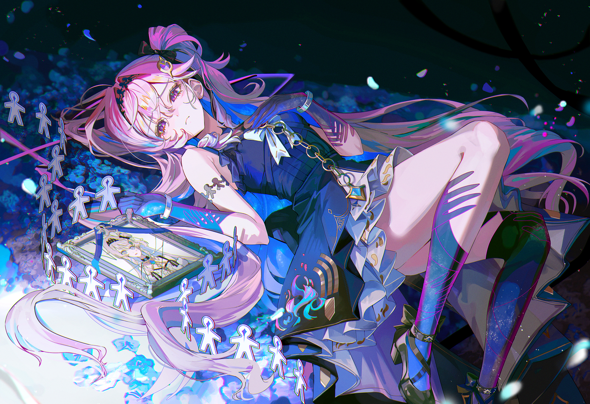 This is a pixiv picture whose title is 💜✨.