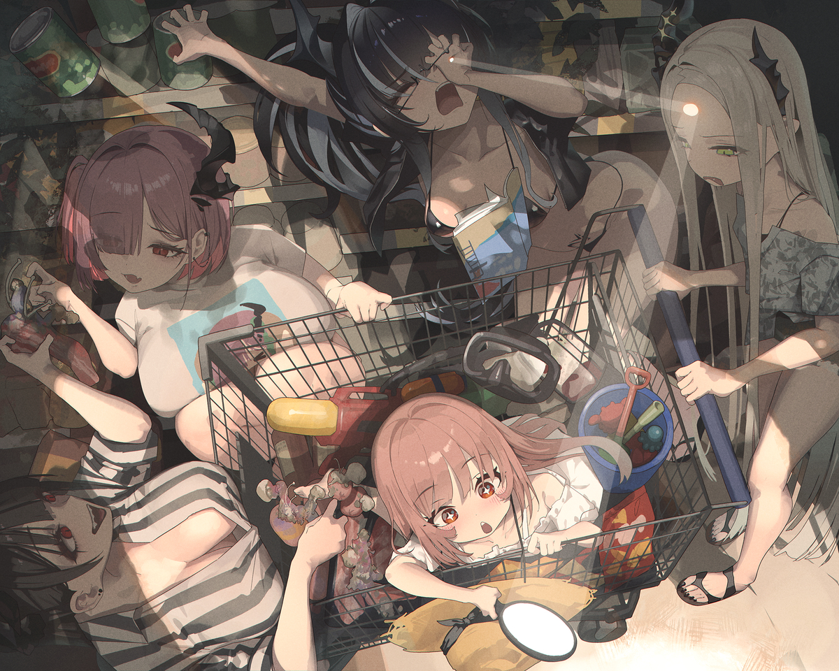 This is a pixiv picture whose title is Nikke Four Beasts(フォービースト).
