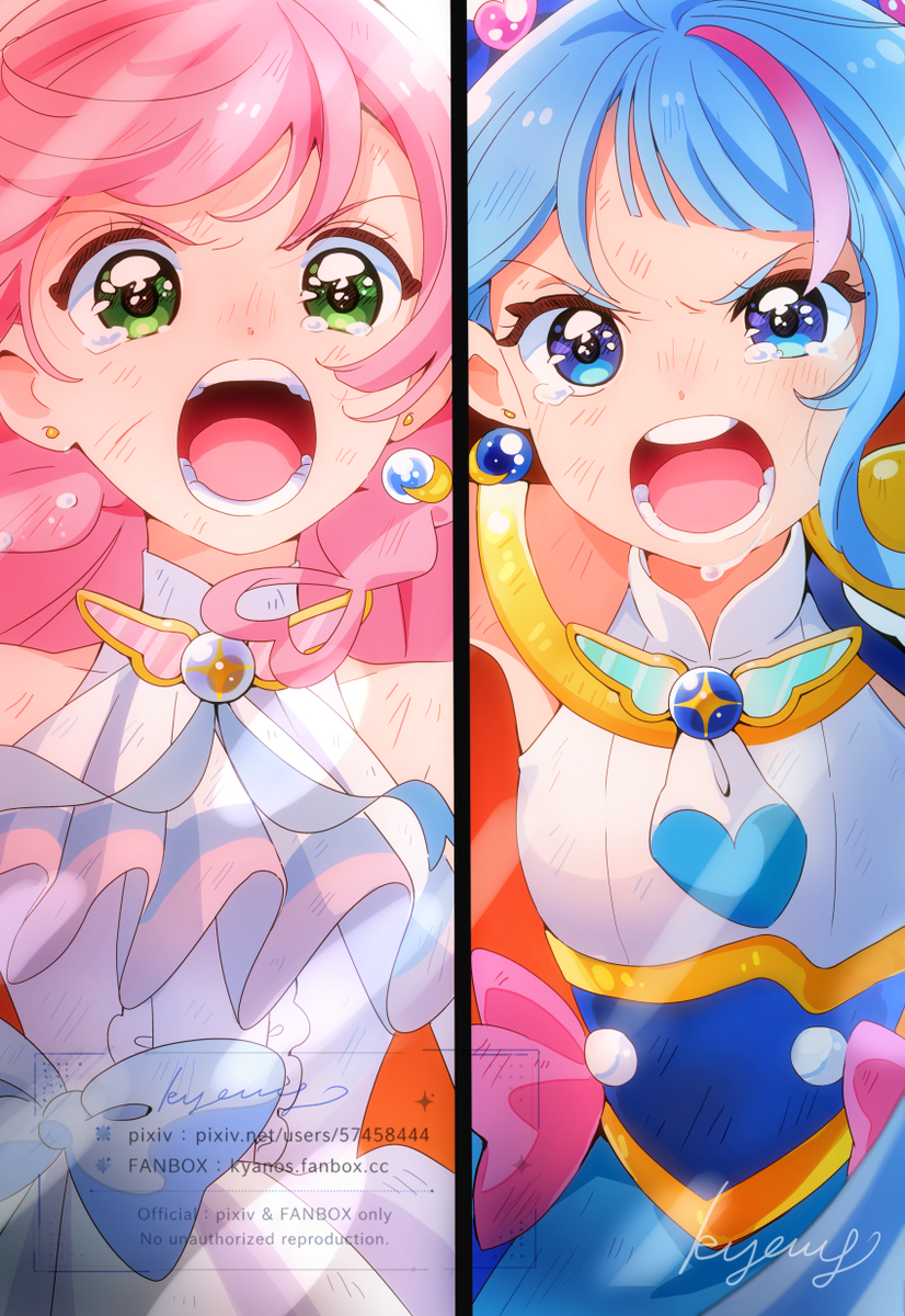 This is a pixiv picture whose title is 強敵に立ち向かうスカイとプリズム.