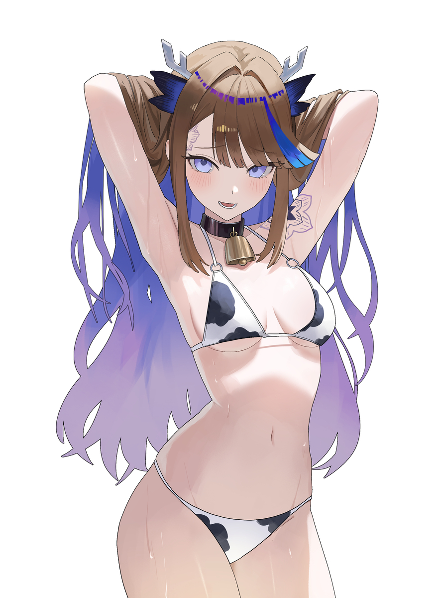 This is a pixiv picture whose title is 🐮🐮🐲🐲.