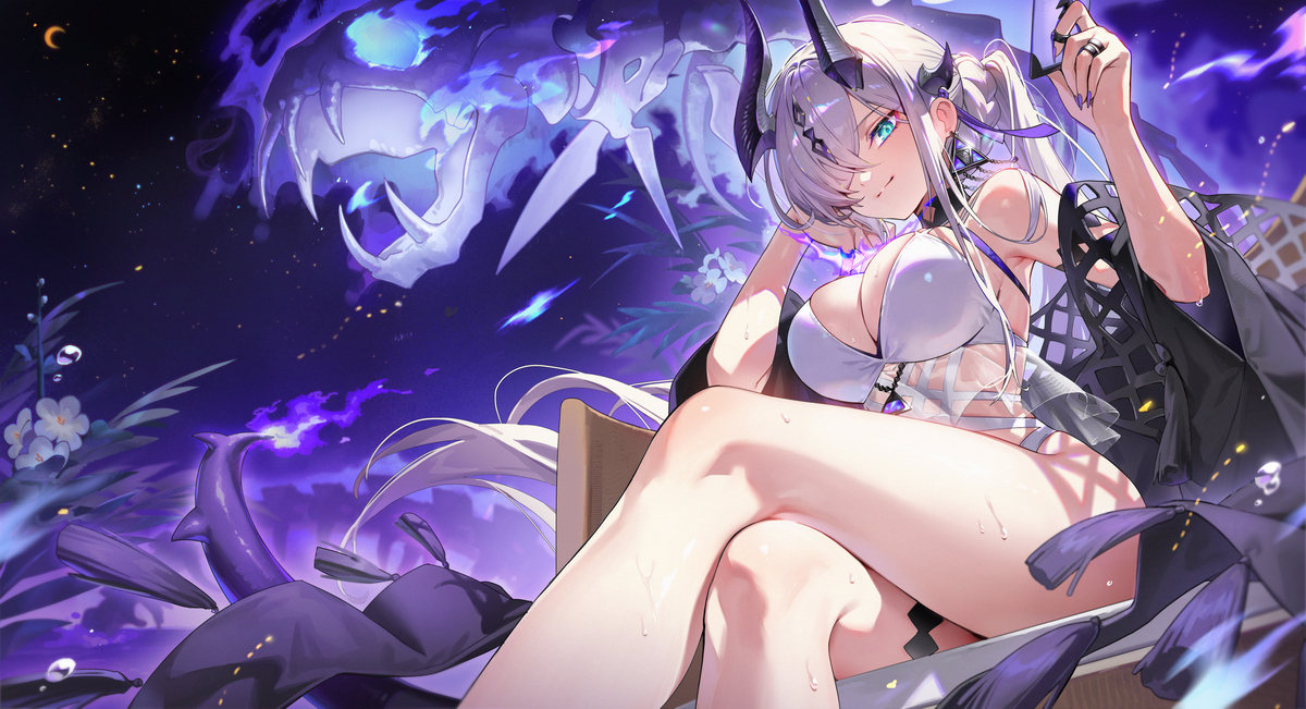 This is a pixiv picture whose title is ネクラス.