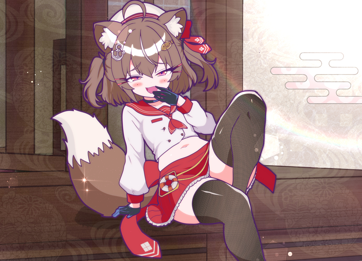 This is a pixiv picture whose title is 【skeb】VtuberのMochaさんを描きました！.