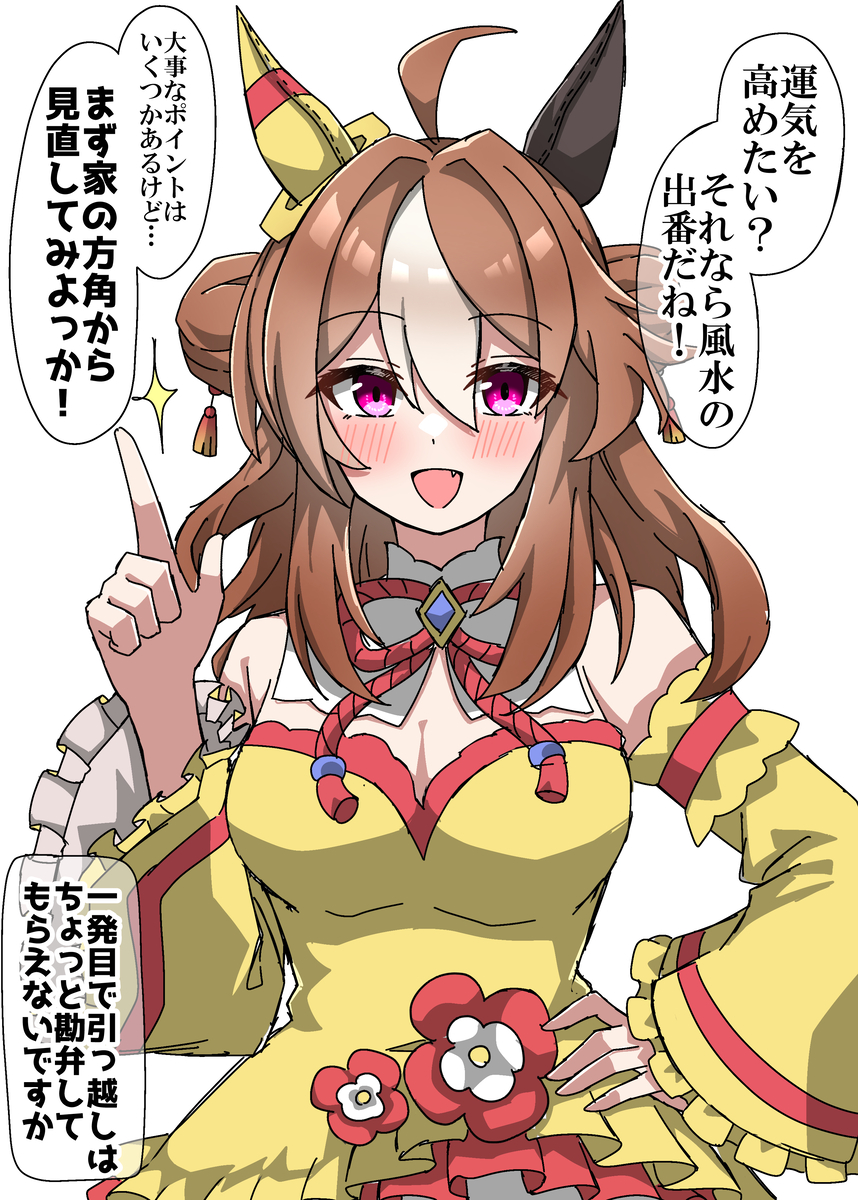 This is a pixiv picture whose title is 運気を上げに来ました.