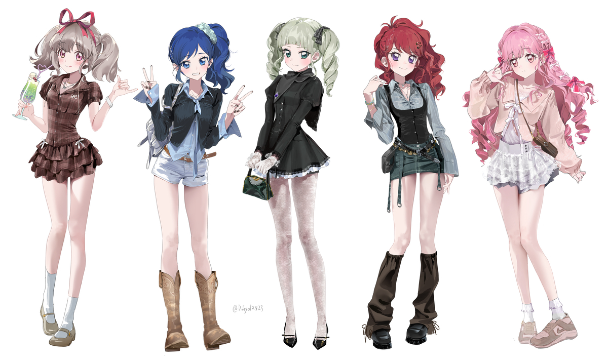 This is a pixiv picture whose title is アイカツお絵描きチャレンジ.
