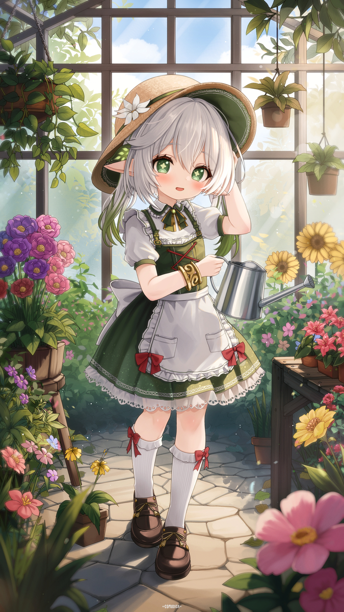 This is a pixiv picture whose title is [comm] Nahida 🌷🌼🌻.
