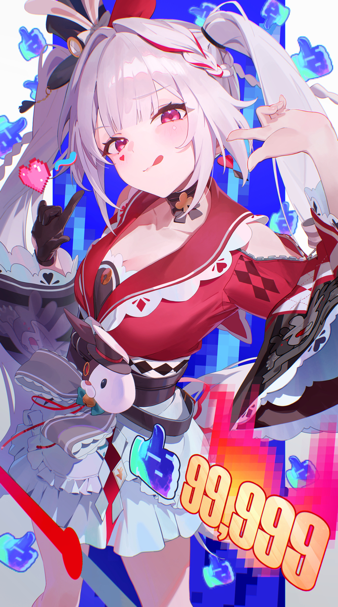 This is a pixiv picture whose title is 火花.