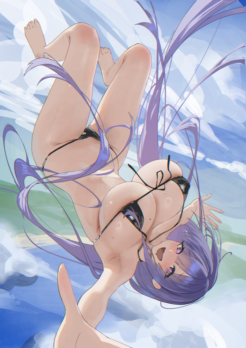This is a pixiv picture whose title is 天上掉下个莫小妹.