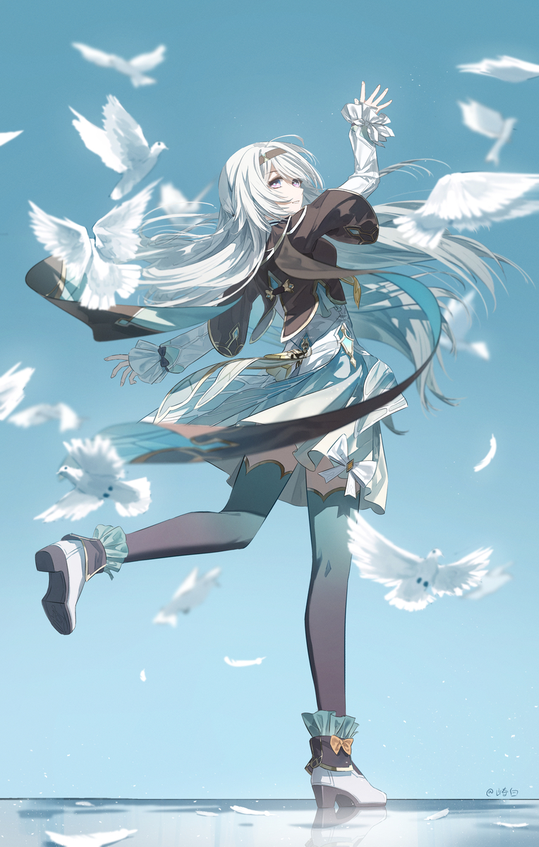 This is a pixiv picture whose title is 流萤.