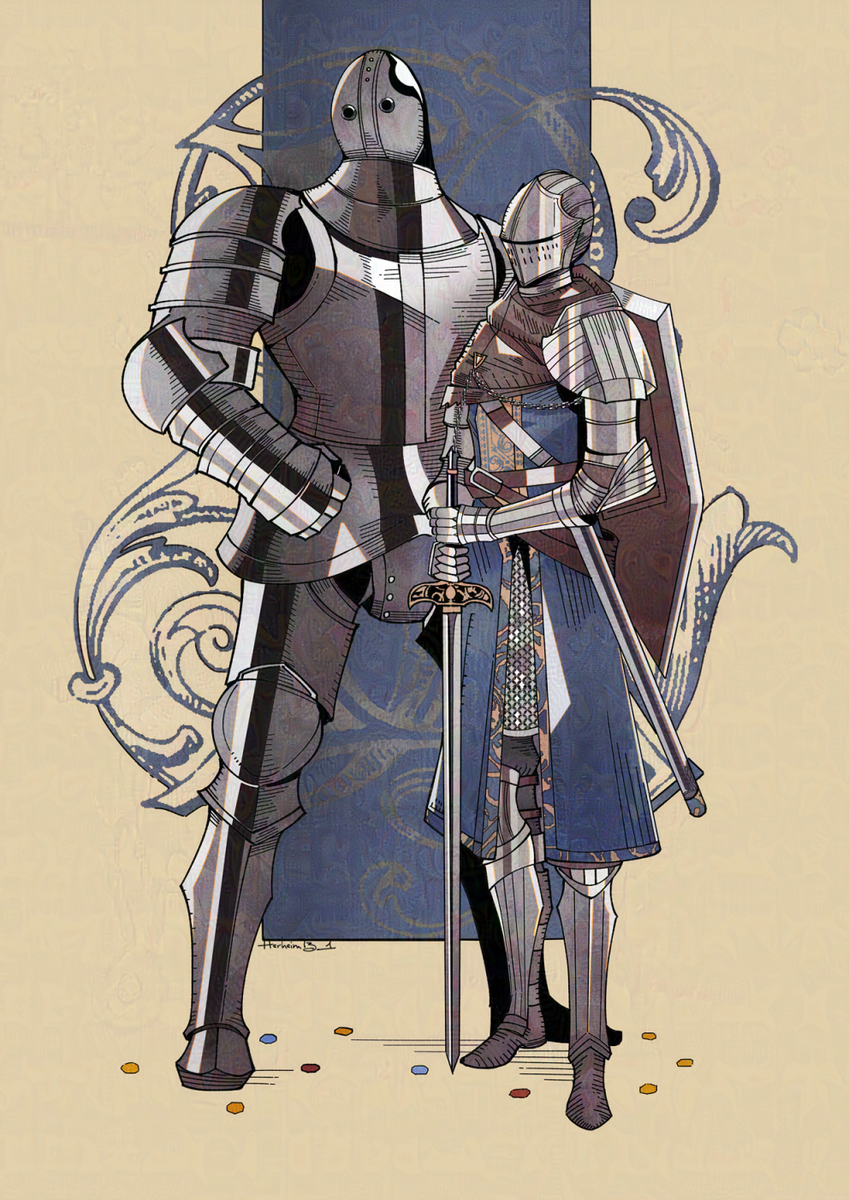 This is a pixiv picture whose title is Horace & Anri.