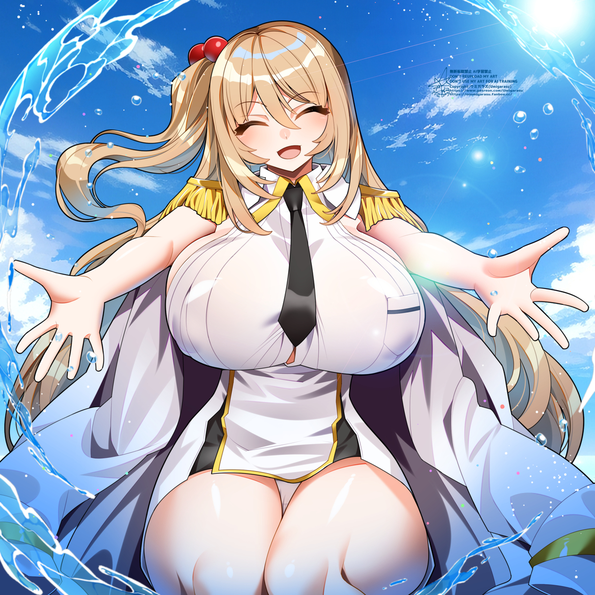 This is a pixiv picture whose title is 海の女神.