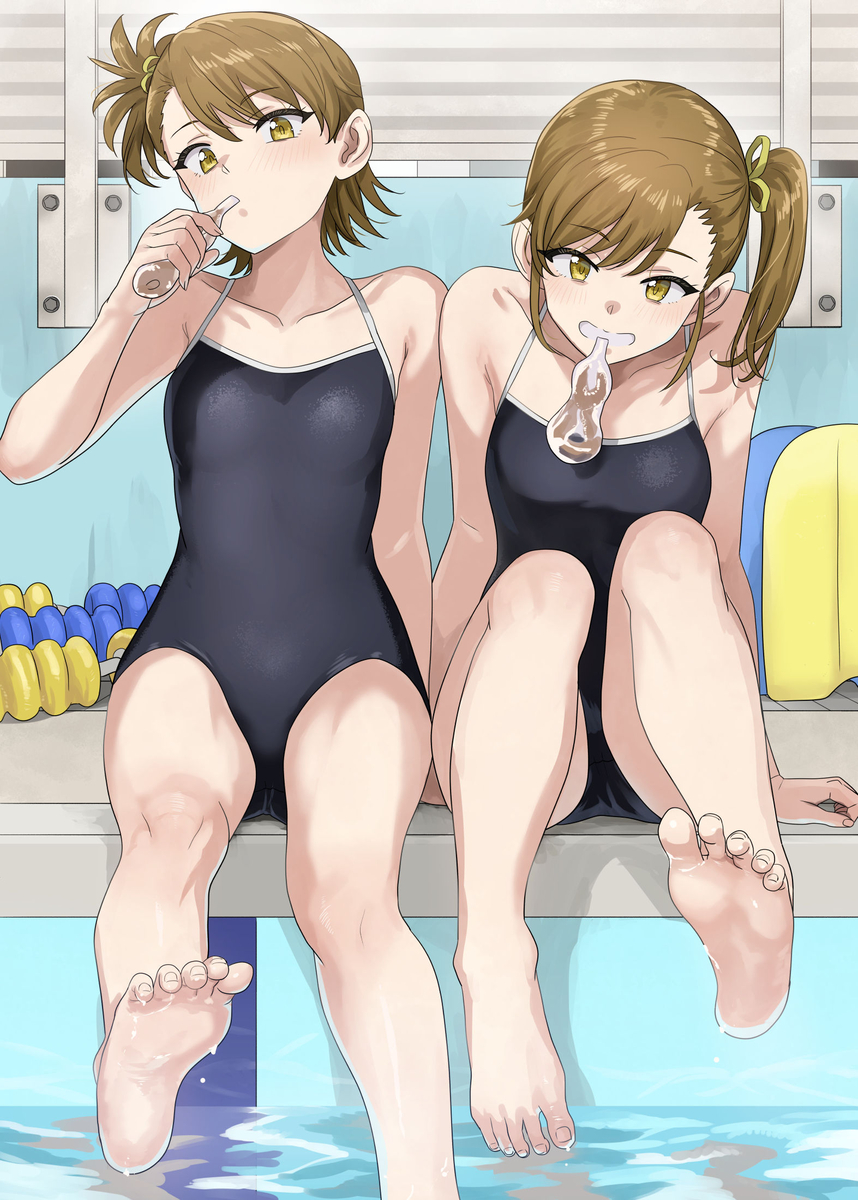 This is a pixiv picture whose title is 亜美真美誕生日おめ！（遅刻）.