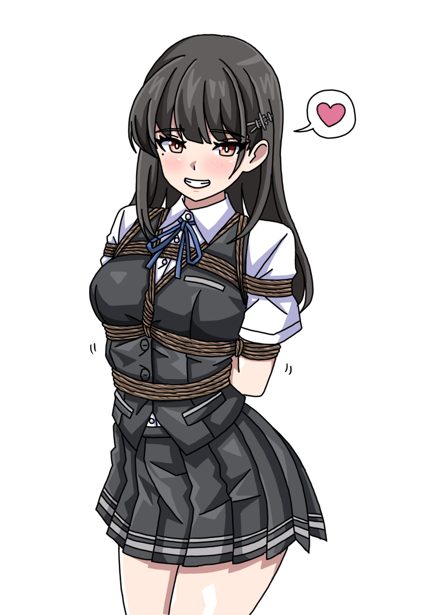 This is a pixiv picture whose title is 早潮　緊縛.