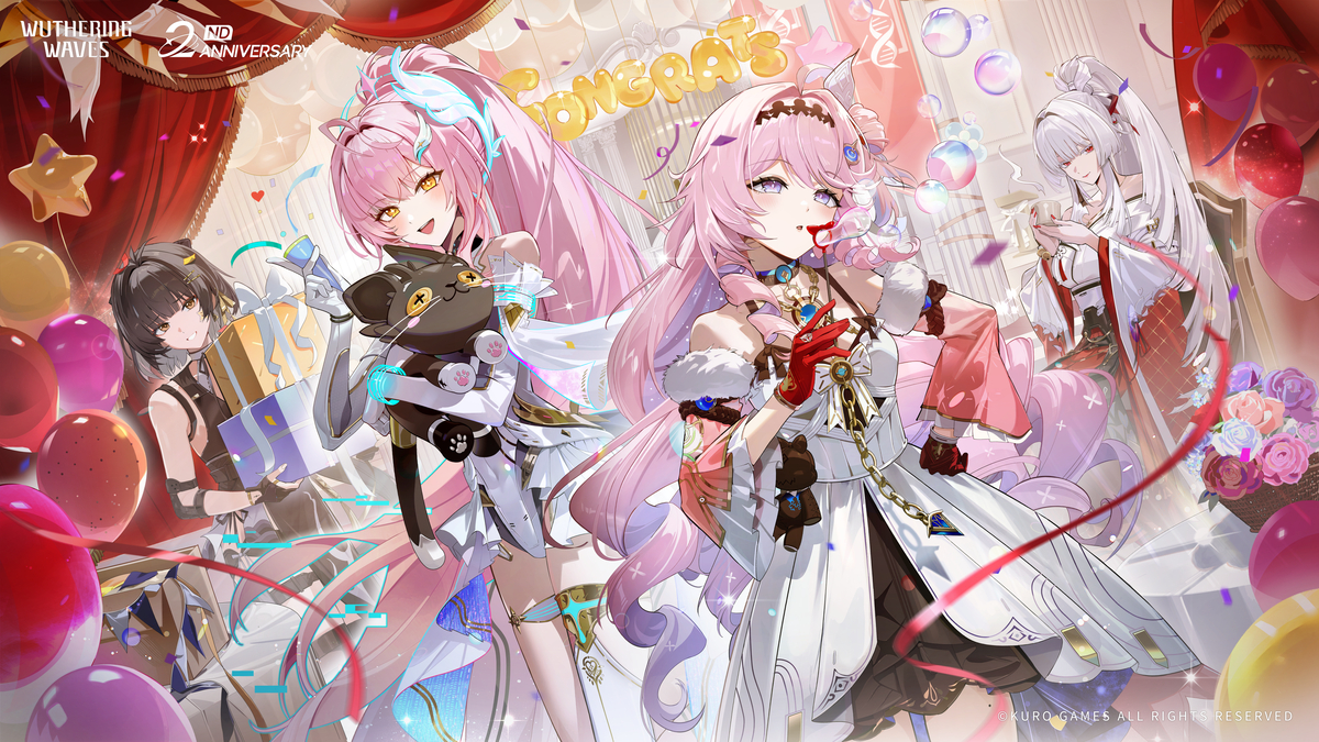 This is a pixiv picture whose title is Wuwa 2nd Anniv. Illustration.