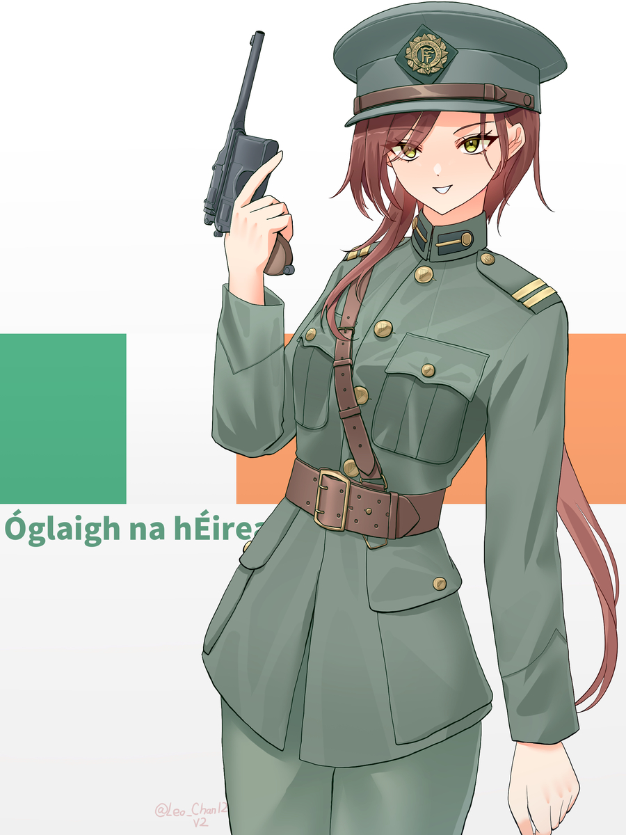 This is a pixiv picture whose title is Irish National  Defence Force.