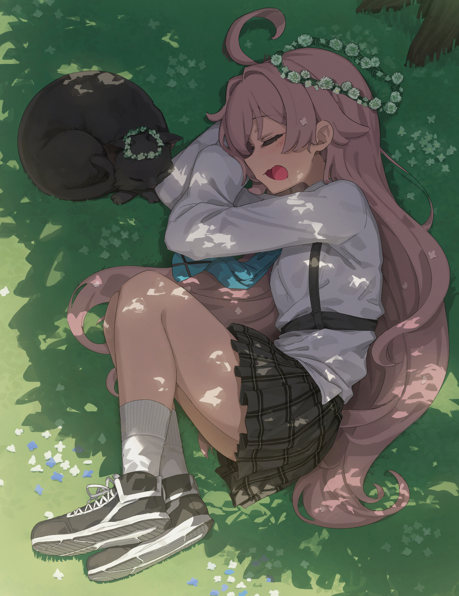 This is a pixiv picture whose title is お昼寝ホシノ.