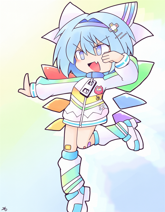This is a pixiv picture whose title is インターネットサバイバーサバイバーズverチルノ.