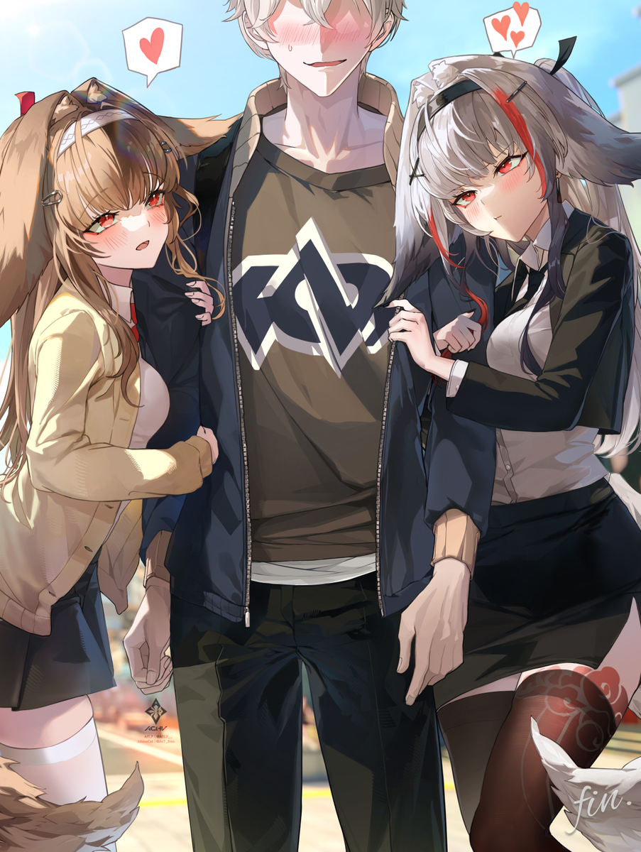 This is a pixiv picture whose title is 💕.