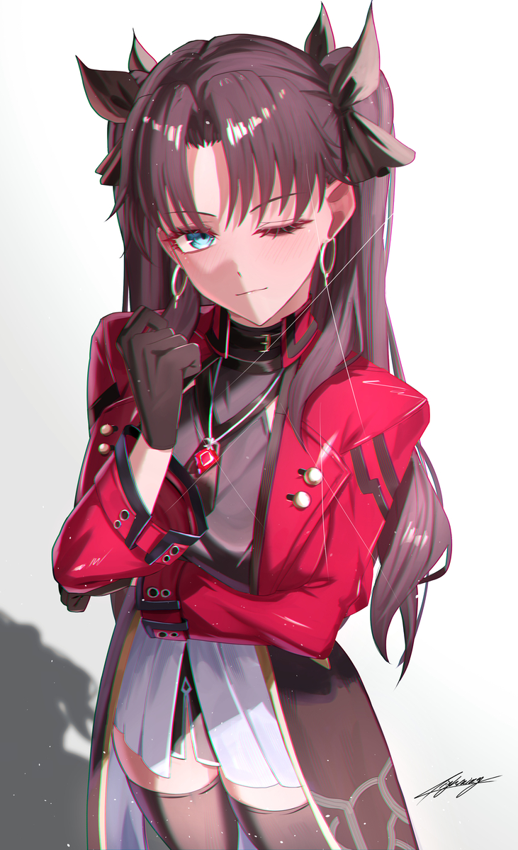 This is a pixiv picture whose title is 遠坂凛.