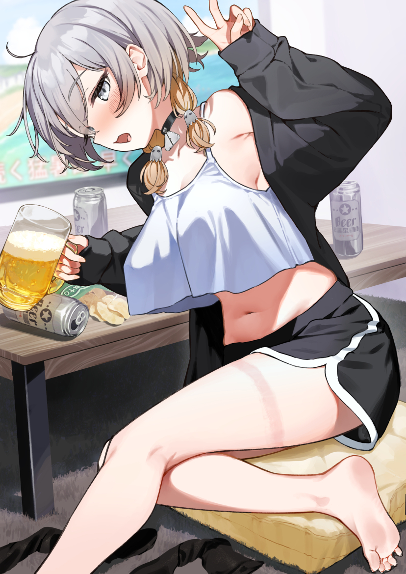This is a pixiv picture whose title is 「まだまだ一緒に飲めるよぉ～」.