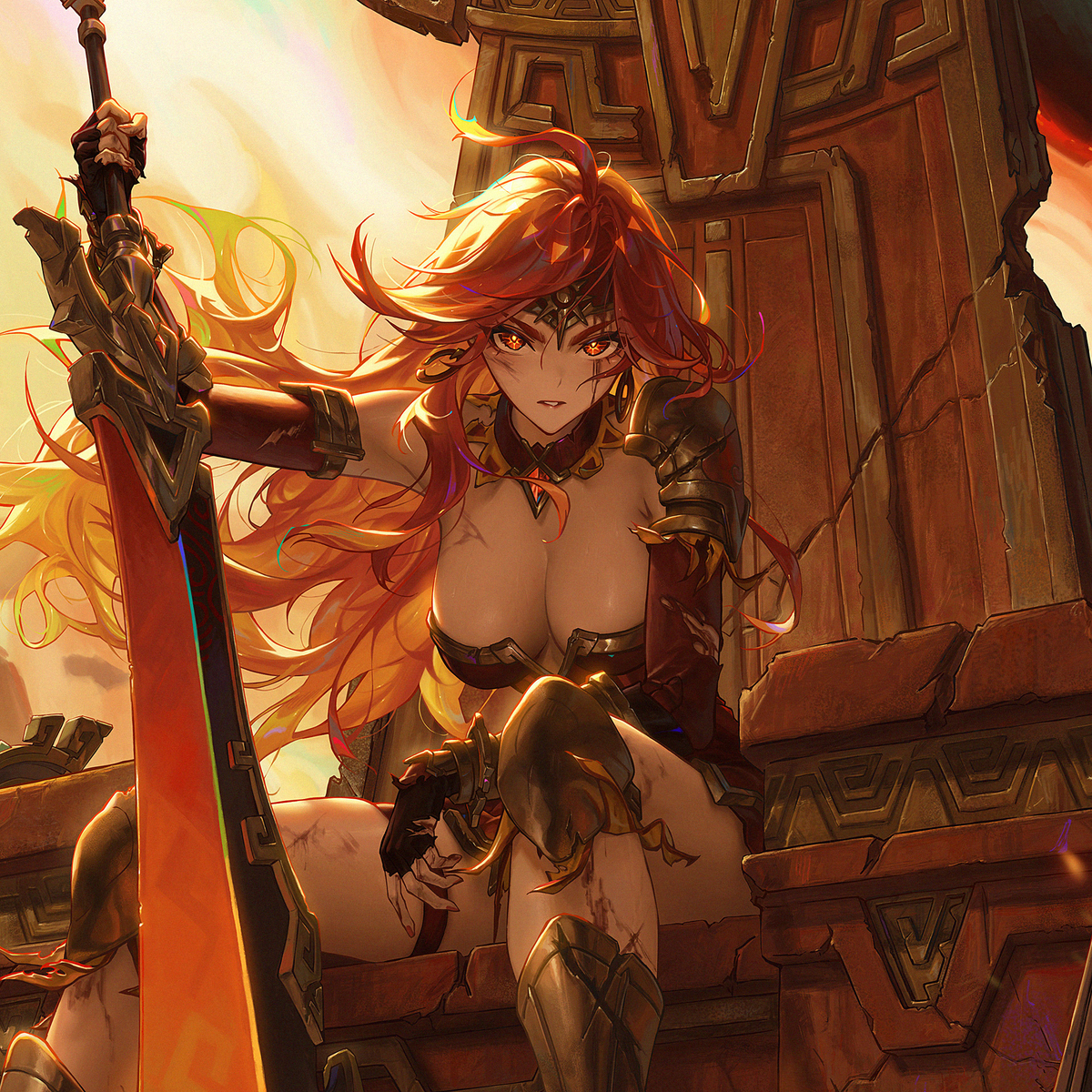 This is a pixiv picture whose title is 玛薇卡.