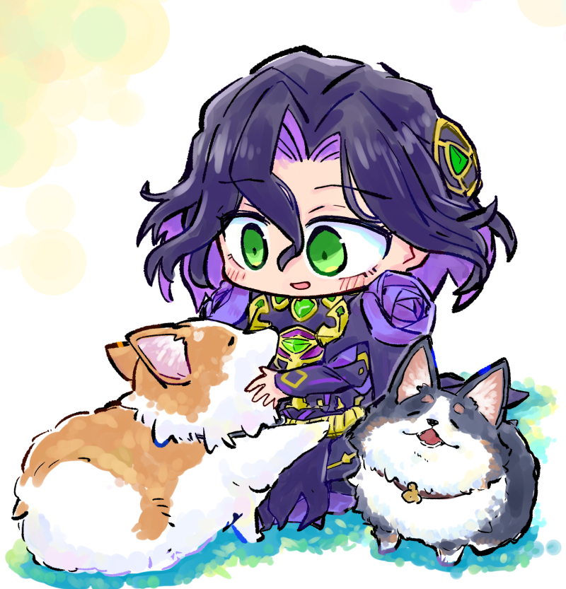 This is a pixiv picture whose title is 日曜日のジョンとワンちゃん🐶☀.