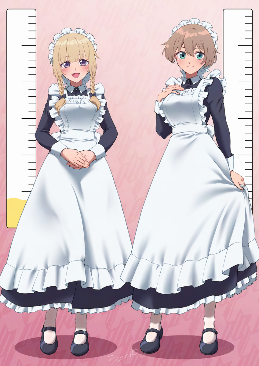 This is a pixiv picture whose title is うちの子のメイドさん2.