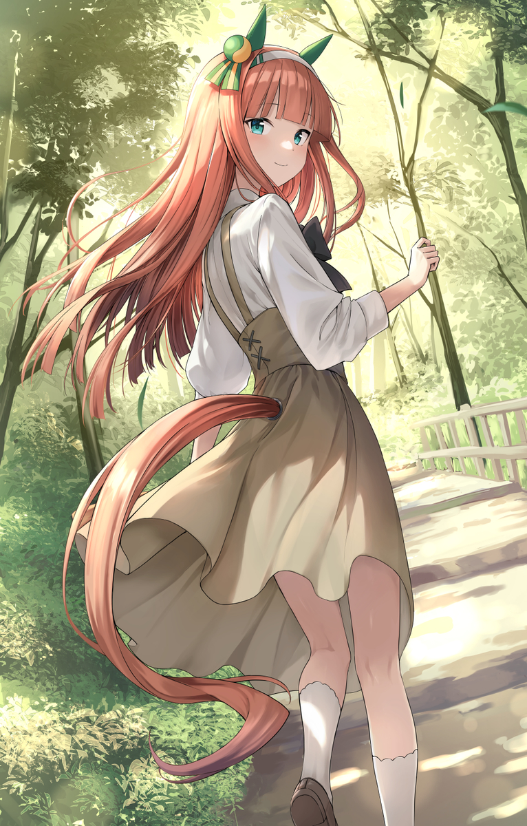 This is a pixiv picture whose title is スズカ　Silence Suzuka.
