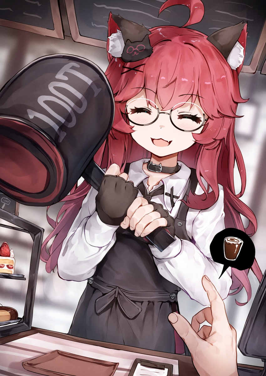 This is a pixiv picture whose title is 🔨.