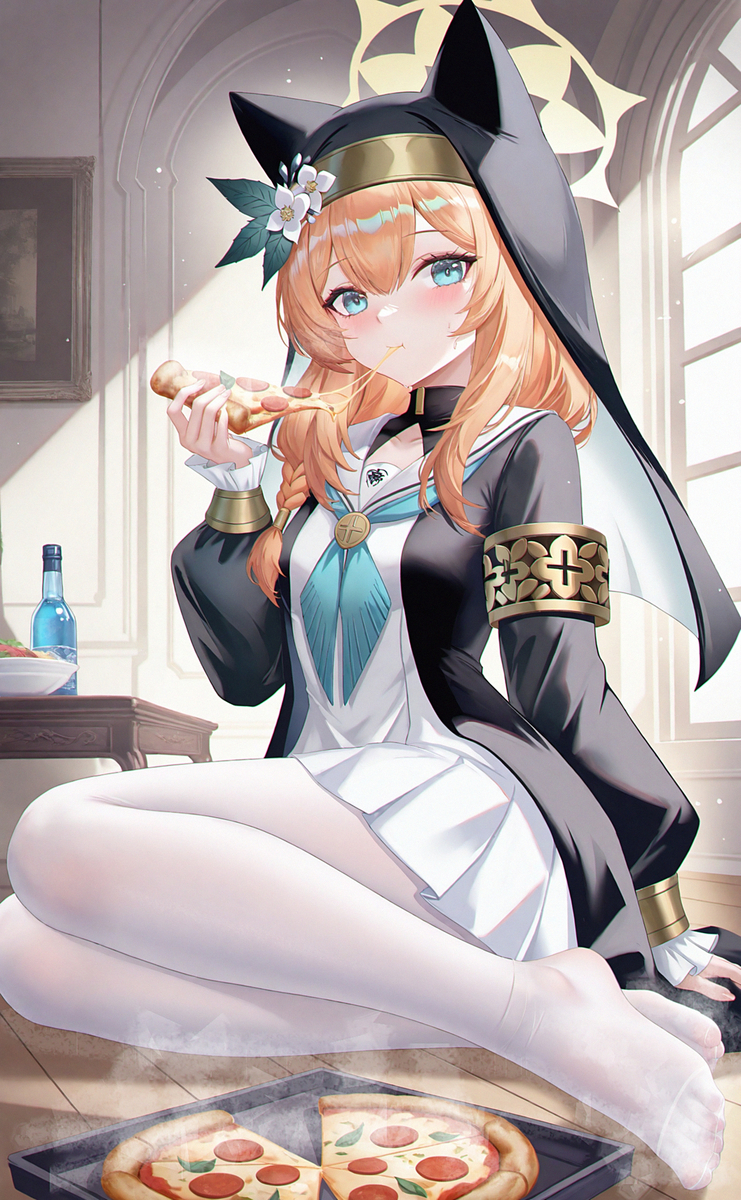 This is a pixiv picture whose title is 伊落 マリー   

伊落玛丽，蔚蓝档案，ブルーアーカイブ.