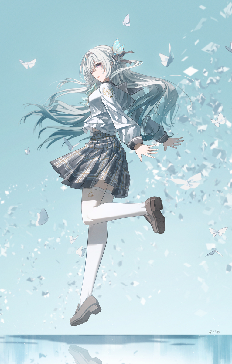 This is a pixiv picture whose title is 流萤.